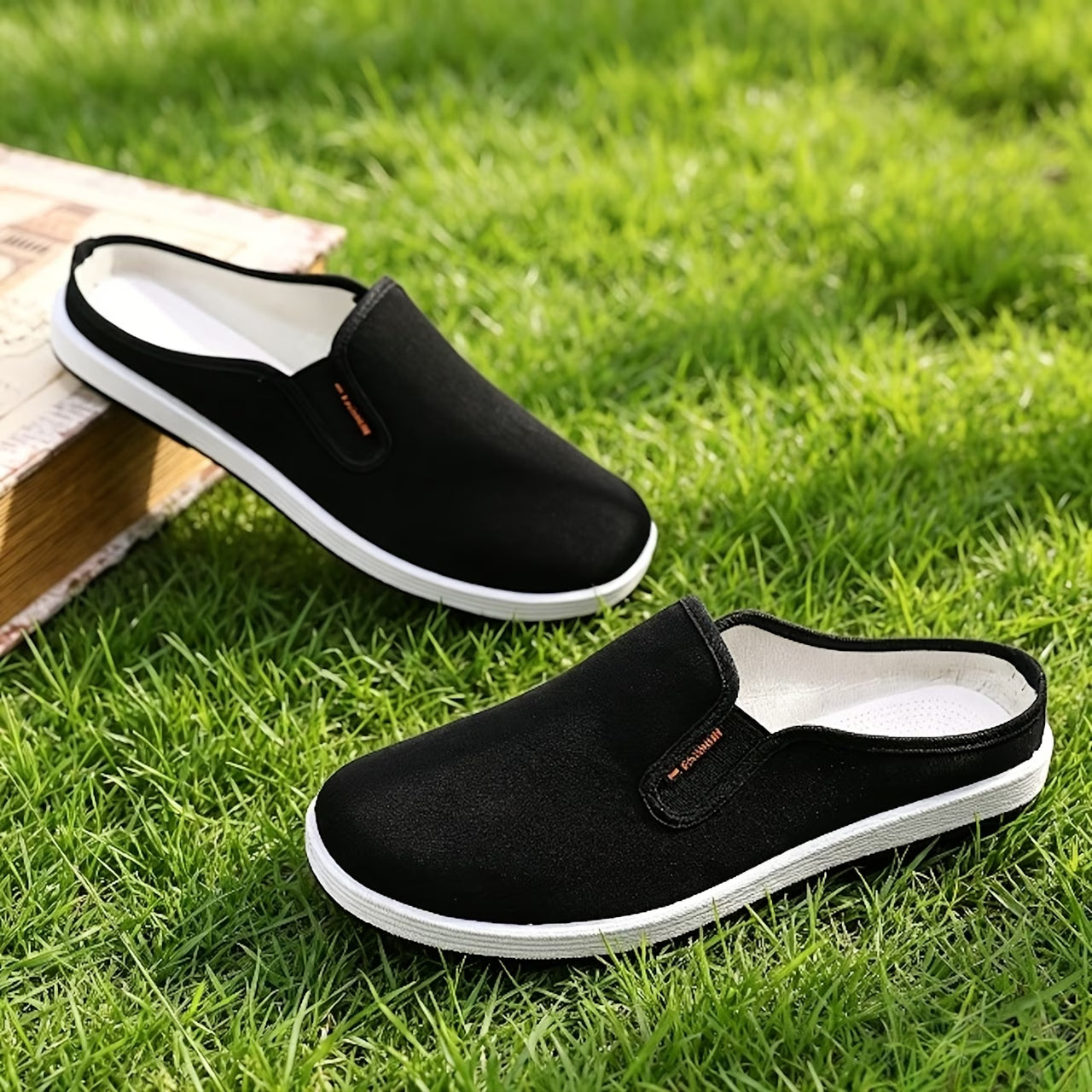 Men's Wide Toe Casual Mule Slides