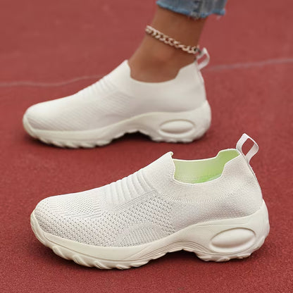 Women’s Slip-On Knit Walking Trainers