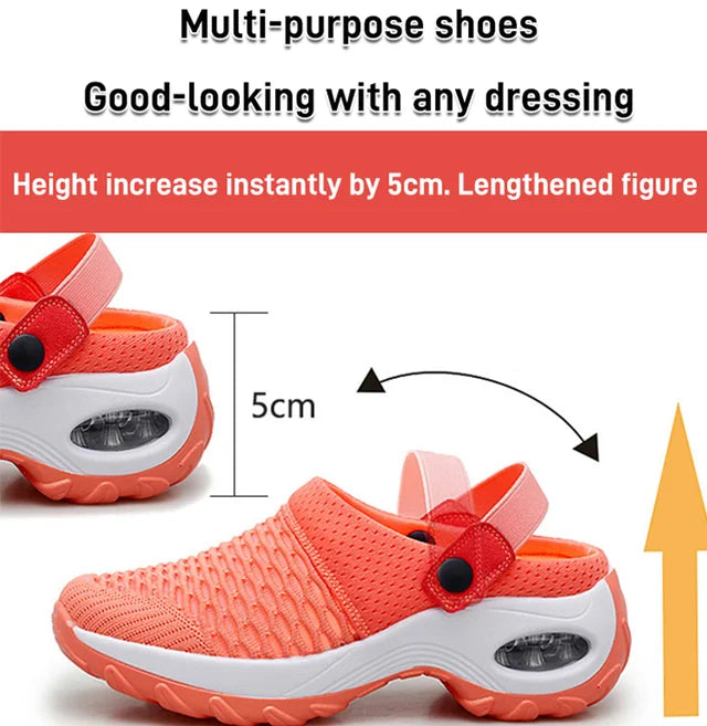 Breathable Mesh Slip On Walking Sandals with Cushion Sole
