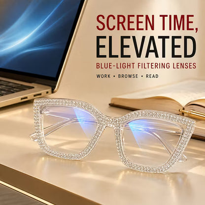 Women's Sparkle Cat Eye Reading Glasses