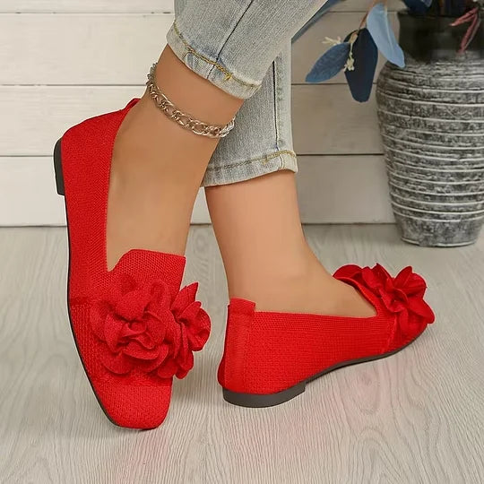 Women’s Floral Strap Comfort Ballet Flats
