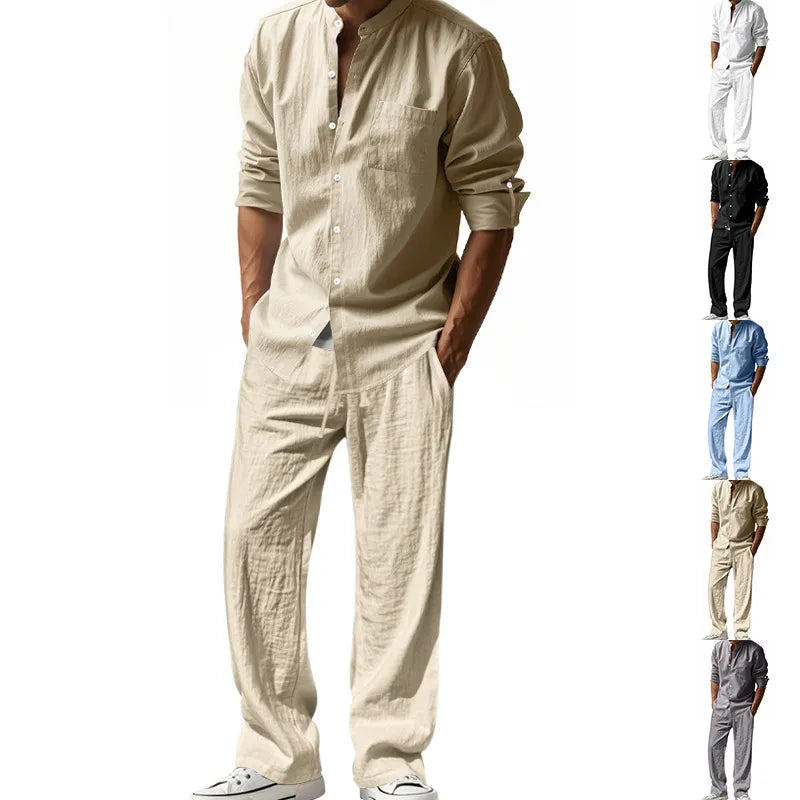 Men’s Relaxed Shirt and Trousers Set