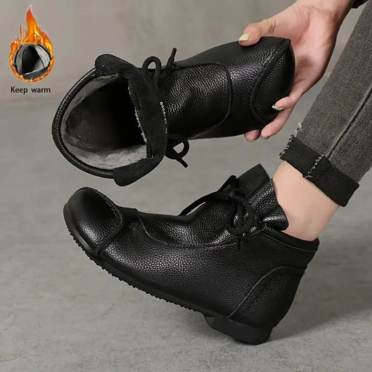 Women's Velvet Lining Mid Length Boots