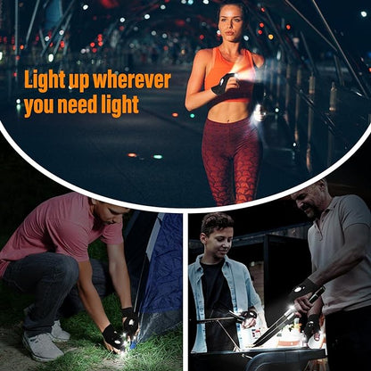 Hands-Free LED Work-Light Half-Finger Gloves