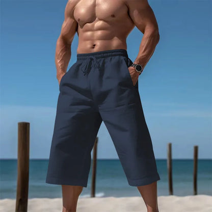 Men’s Cropped Drawstring Lounge Trousers