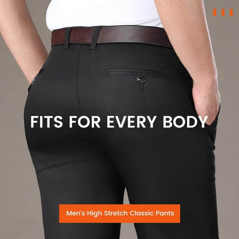 Men's Stretch Straight Leg Trousers
