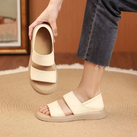 Women's Soft Bottom Stylish Leather-Look Sandals