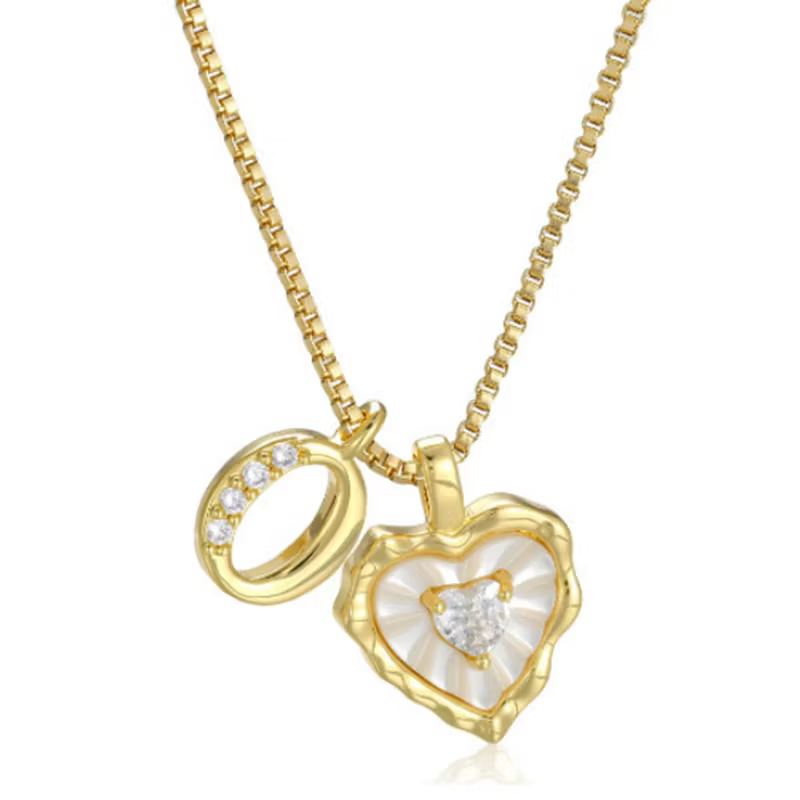 Women's Personalised Heart Initial Necklace