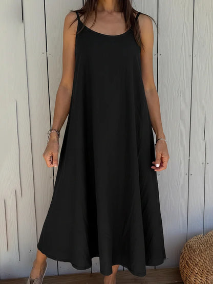 Women’s Linen-Blend Maxi Dress