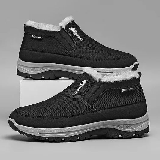 Men’s Slip-On Warm Waterproof Hiking Shoes