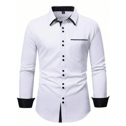 Men's Colour-Block Tailored Shirt