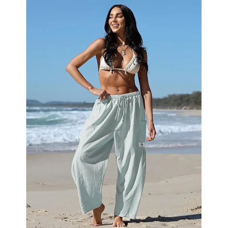 Women’s Striped Wide-Leg Trousers