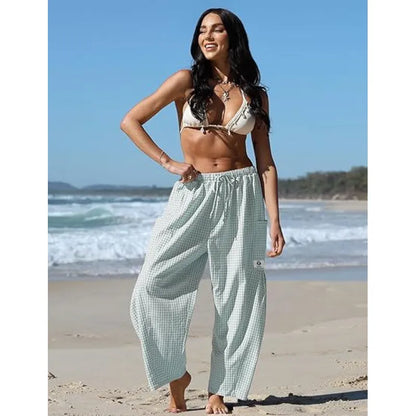Women’s Striped Wide-Leg Trousers