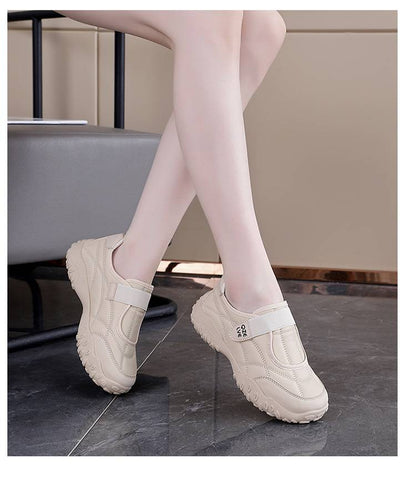 Women’s Strap-Fastened Comfort Trainers with Chunky Grip Sole