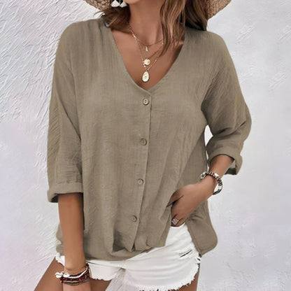 ELEGANT V NECK T SHIRT