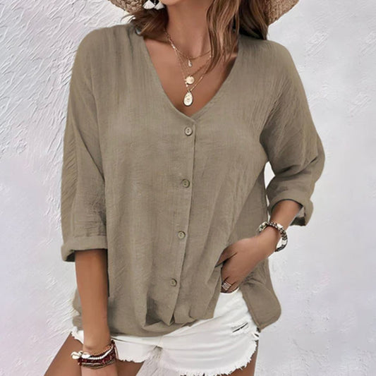 ELEGANT V NECK T SHIRT