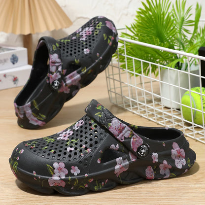 Women's Floral Ventilated Garden Clogs