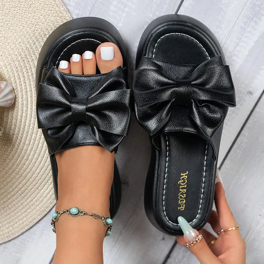 Women's Bow Detail Platform Sandals