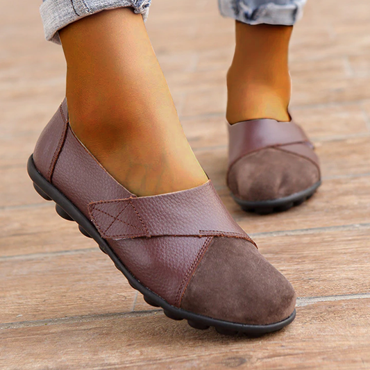 Comfy Leather-Look Loafers