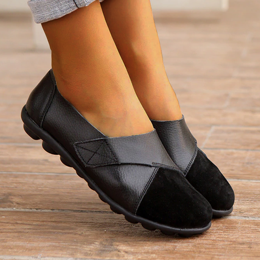 Comfy Leather-Look Loafers