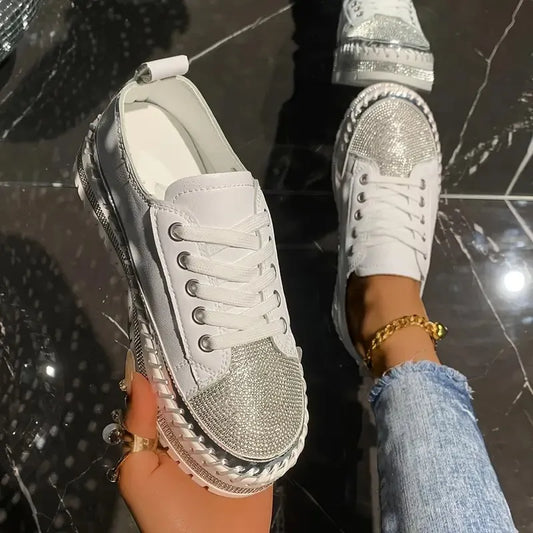 Women's Sequined Casual Sneakers