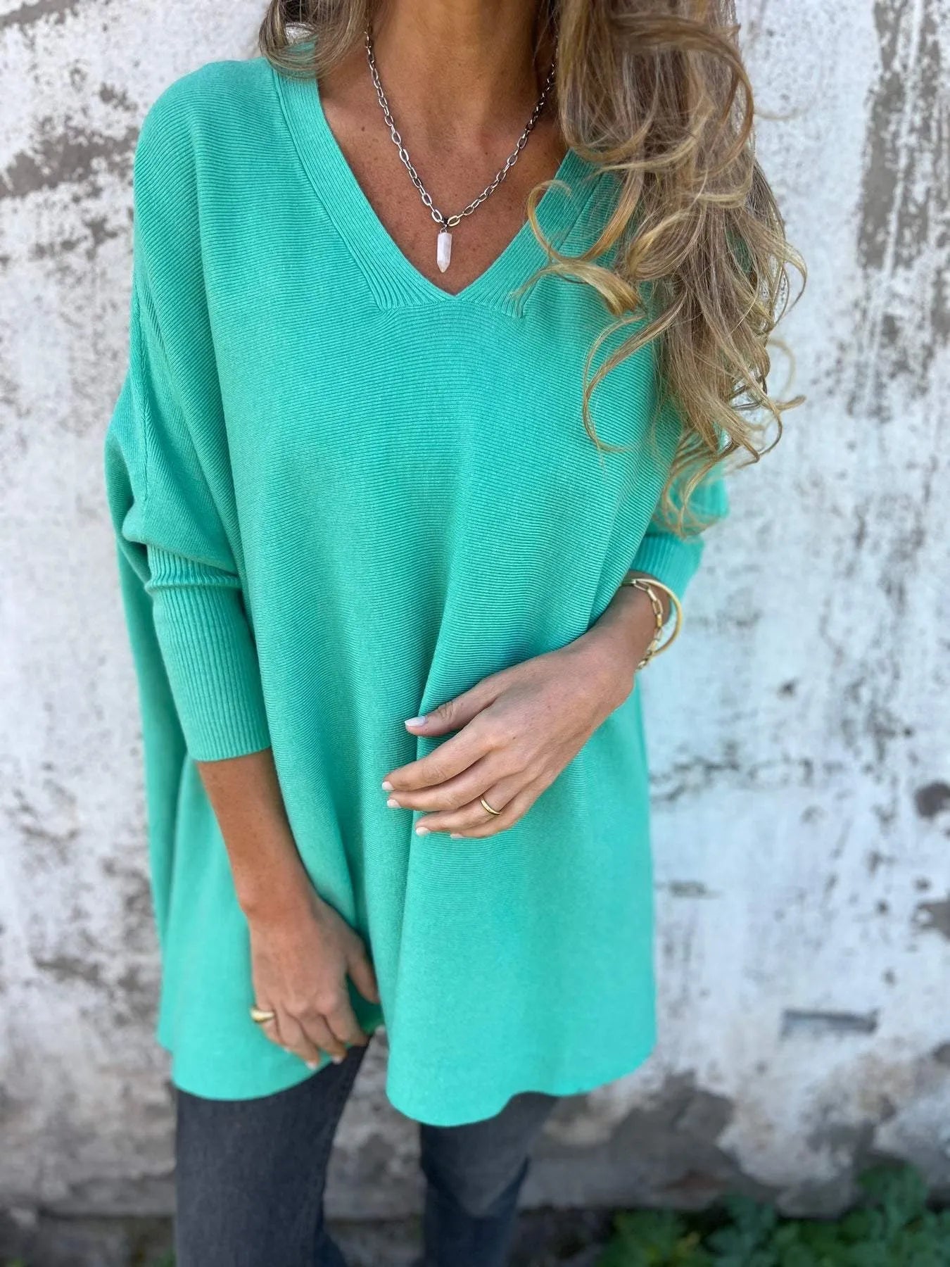 Women’s Loose Batwing Knit Top