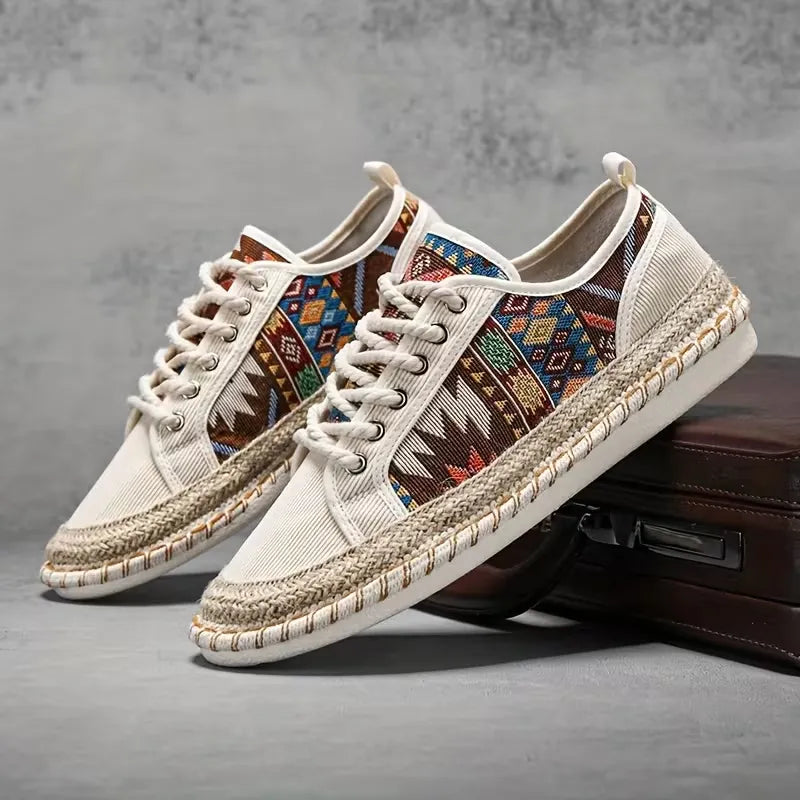 Men’s Breathable Casual Vintage Bohemian Espadrille Trainers