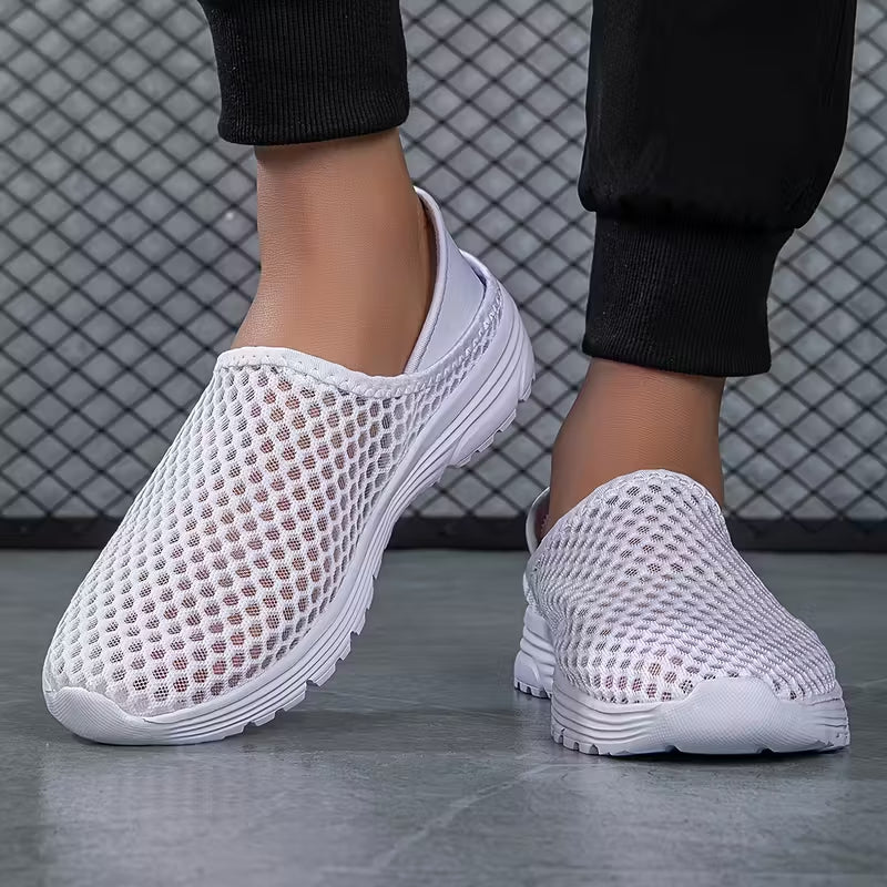 Men’s Breathable Lightweight Slip-On Mesh Trainers