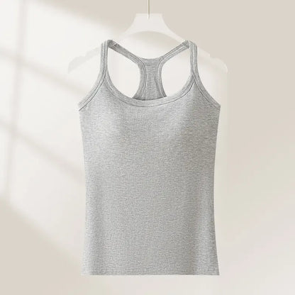 Women’s Ribbed Built-In Bra Tank Top