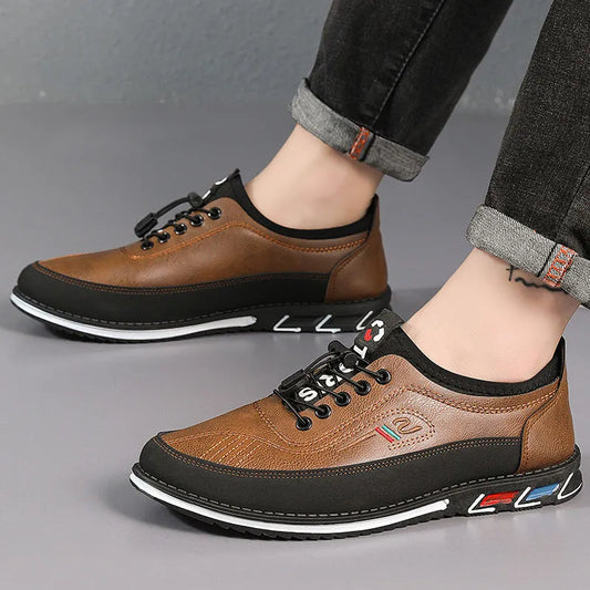 Men’s Leather-Look Comfort Shoes