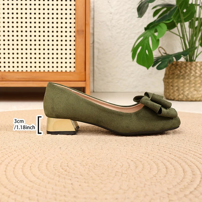 Women’s Aurelia Bow Block Heel Pumps