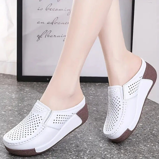 Leather-Look Comfort Mules