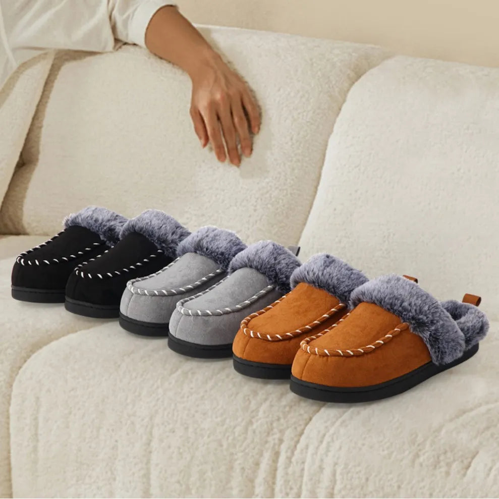 Men's winter warm velvet non-slip cotton shoes
