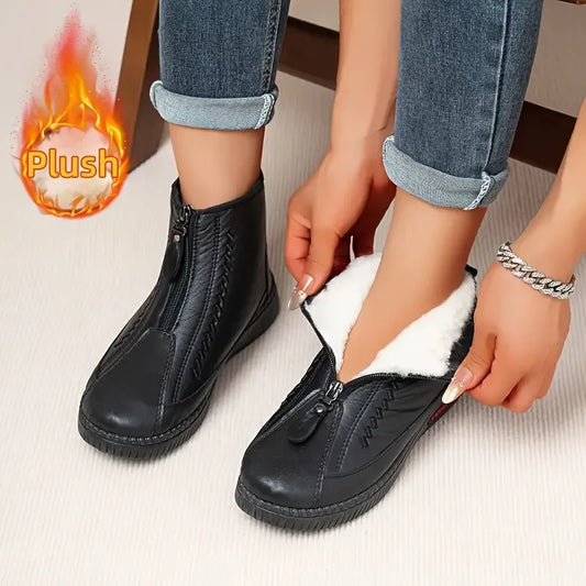 Women’s Warm Waterproof Slip-On Boots