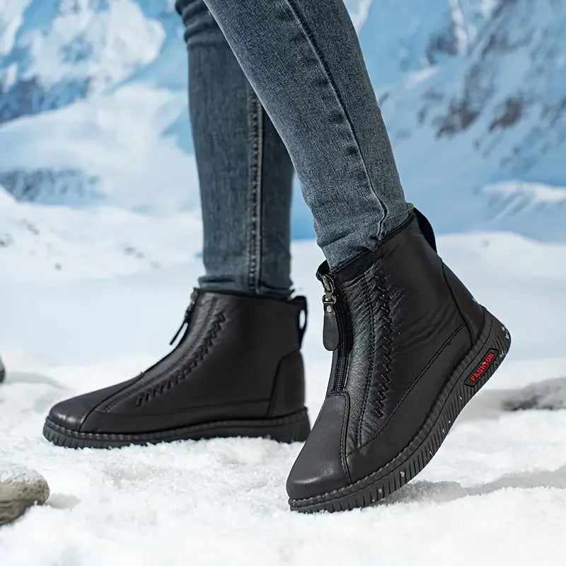 Women’s Warm Waterproof Slip-On Boots