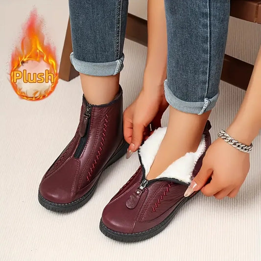 Women’s Warm Waterproof Slip-On Boots