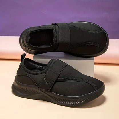 Women’s Fleece Lined Slip On Winter Shoes with Adjustable Strap