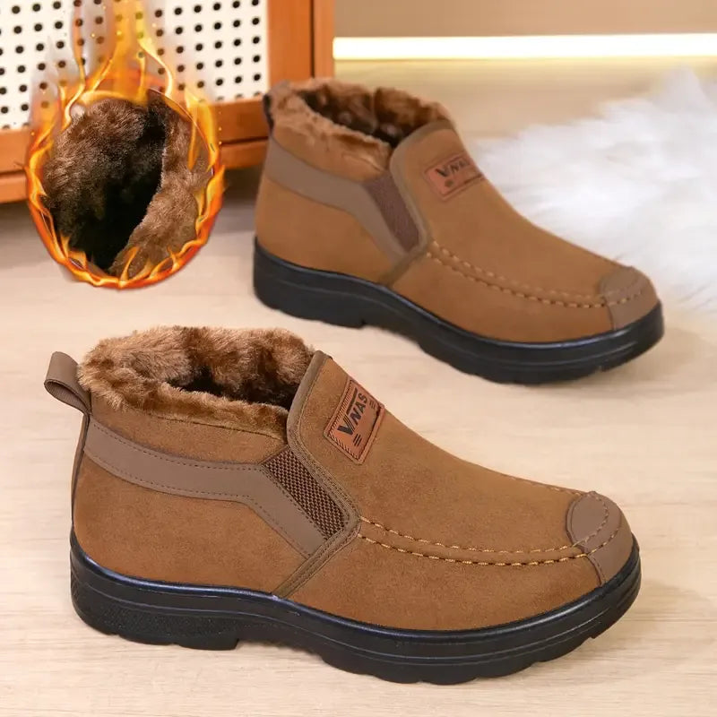 Men’s Orthopaedic Warm Arch Support Slip-On Boots