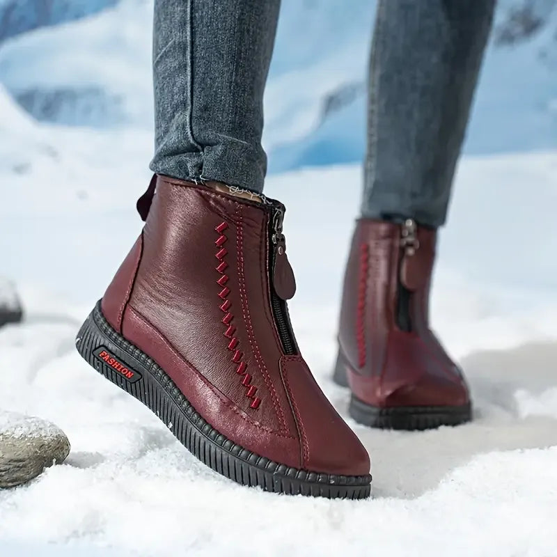 Women’s Warm Waterproof Slip-On Boots