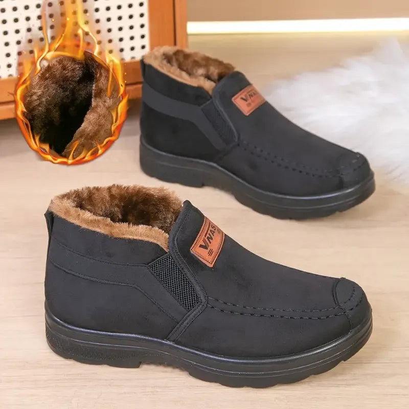 Men’s Orthopaedic Warm Arch Support Slip-On Boots