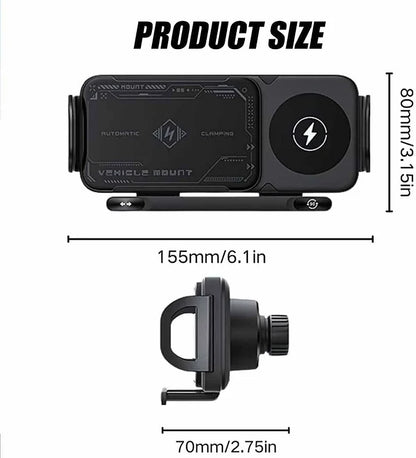 Smart 360 Wireless Charging Car Phone & Tablet Holder