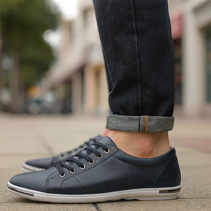 Men’s Leather-Look Everyday Trainers