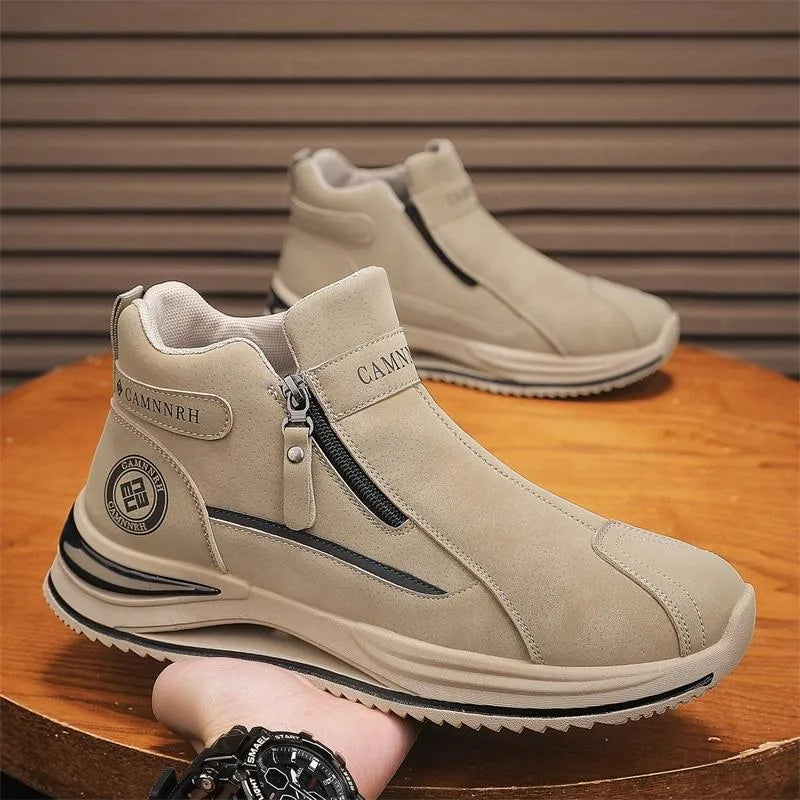 Men’s High-Top Slip-On Workwear Chelsea Boots