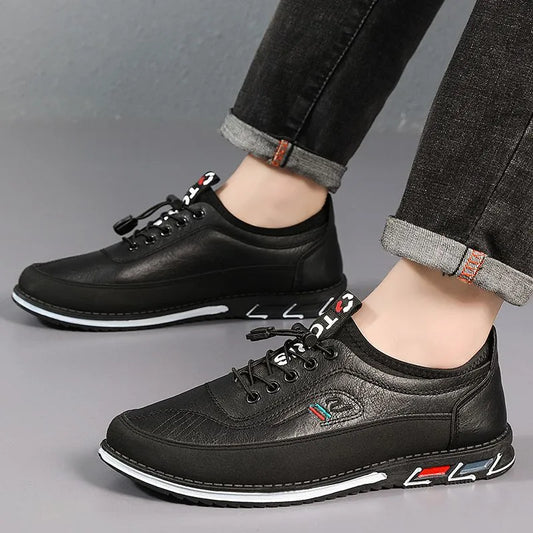 Men’s Leather-Look Comfort Shoes