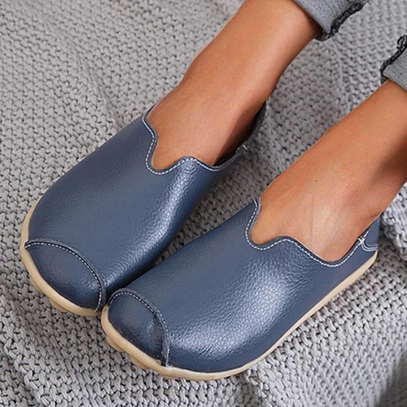 Ultra Comfortable Leather-Look Slippers