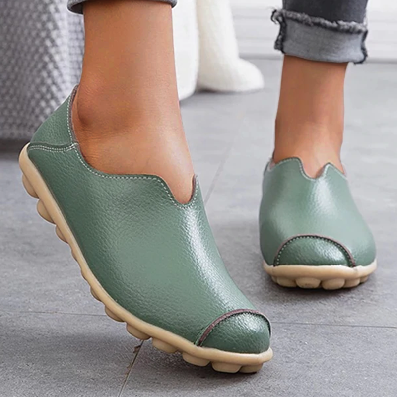 Ultra Comfortable Leather-Look Slippers