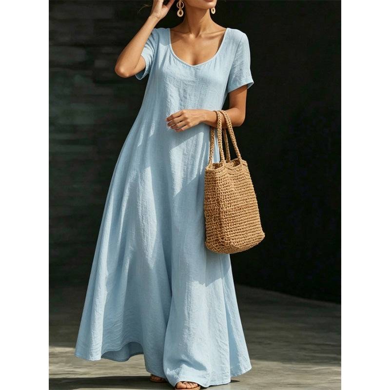 Women's Scoop Neck Maxi Dress