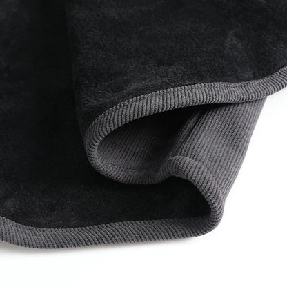 Men’s Fleece-Lined Thermal Weave Mandarin-Collar Shirt