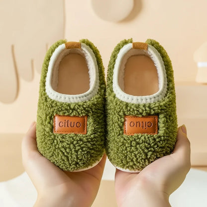 Children’s Cosy Plush-Lined Anti-Slip Winter House Booties
