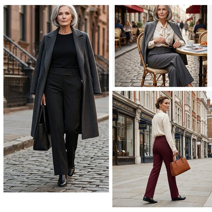 Women's Flared Tailored Trousers